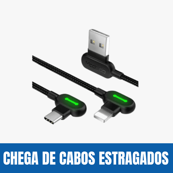 Carregador para iPhone - USB C - Micro-USB | Cabo Titã Crizz™