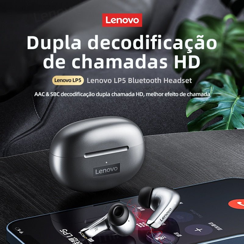 Fone Lenovo LP5 Original - Crizz™ - Decristian