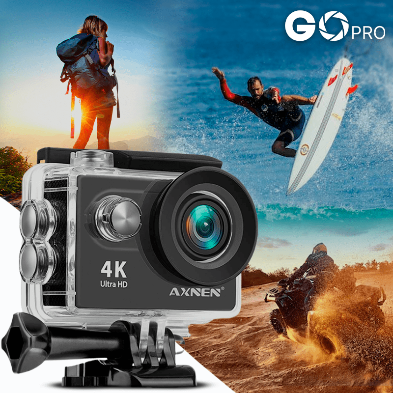 Câmera de Ação Profissional Portátil 4K Ultra HD 60FPS - Estilo Go Pro Crizz™ - Decristian