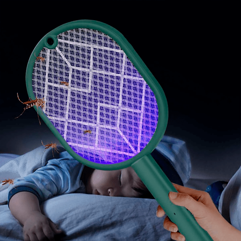 Raquete Elétrica Ultra Violeta Para Mosquitos e Insetos - Crizz™ - Decristian