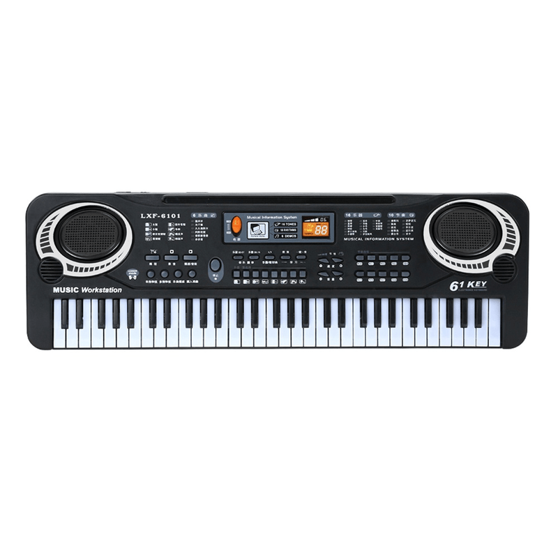 Mini Piano Portátil USB Digital 61 Teclas Elétrico+Microfone/SK-19 Crizz™ - Decristian