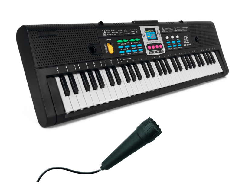 Mini Piano Portátil USB Digital 61 Teclas Elétrico+Microfone/SK-19 Crizz™ - Decristian